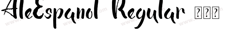 AleEspanol Regular字体转换
